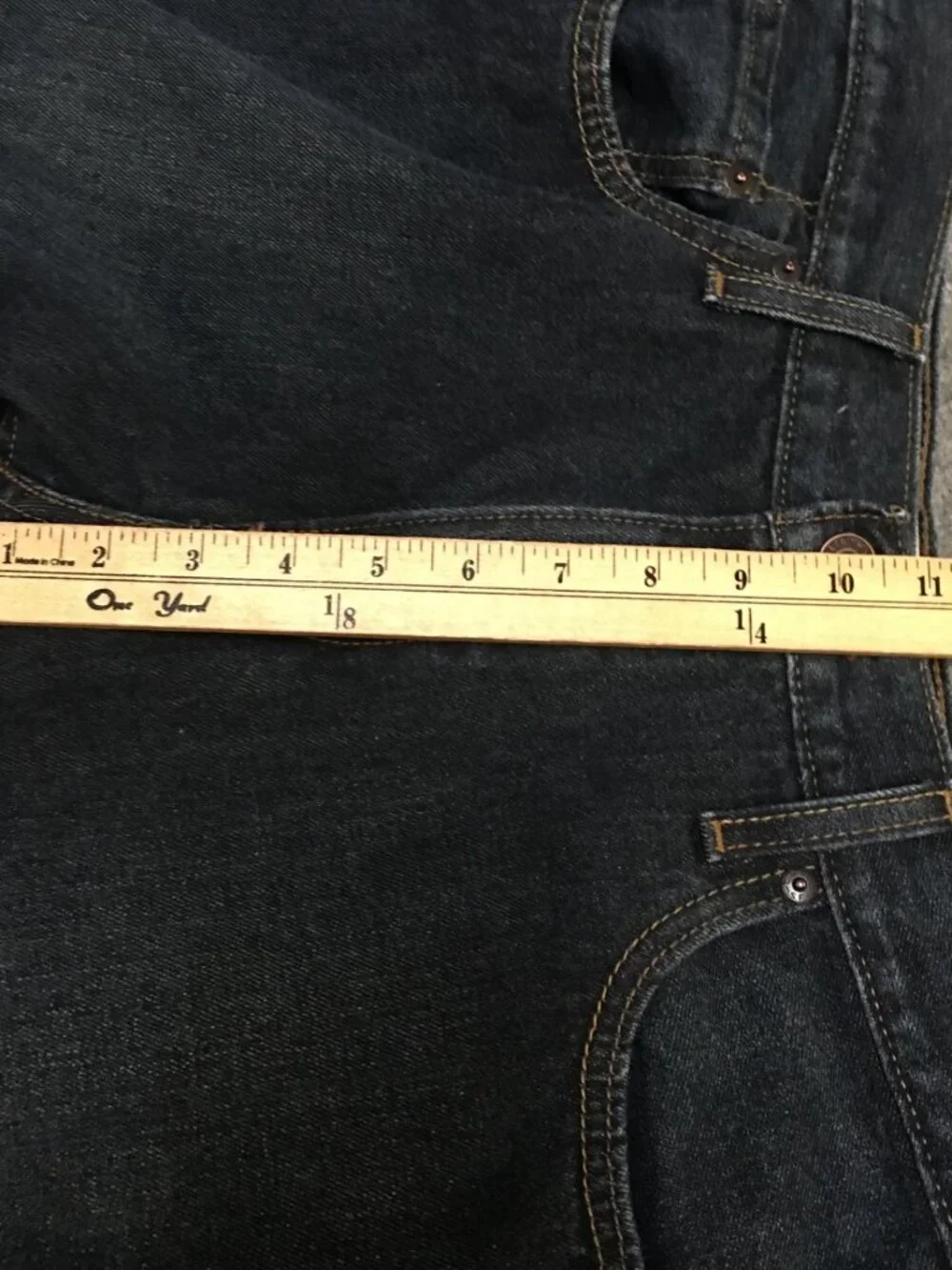 Signature Levi's Men 34x30 Jeans Bootcut Blue Dark Washed Denim 100% Cotton